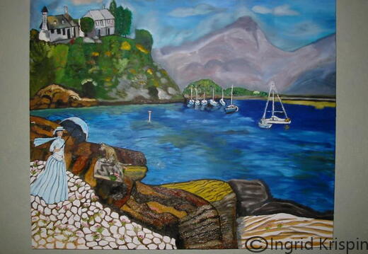 Frau am Meer   €105