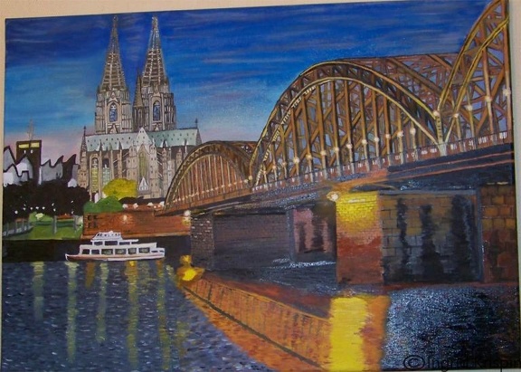 Hohenzollerbrücke-mit-Kölnerdom   €150