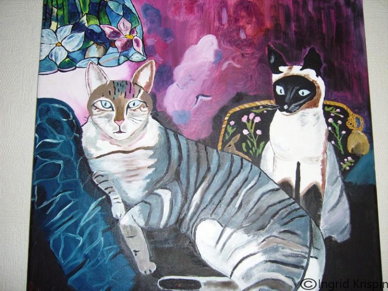 Katzen nach Manet   e€85 - Kopie.jpg